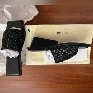 ST. AGNI 90s Macrame Wedge Heel